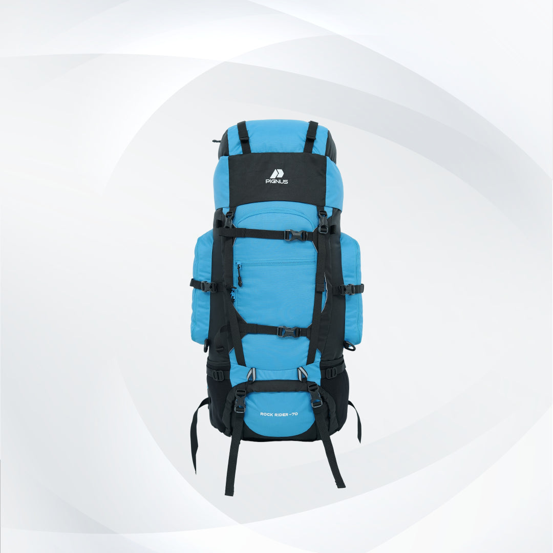 Sky blue trekking bag