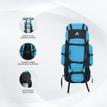 Sky blue trekking bag